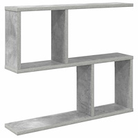 vidaXL Vägg hylla Betonggrå 60 x 12 x 50,5 cm Konstruerat trä