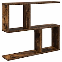 vidaXL Vägg hylla Rökt ek 60 x 12 x 50,5 cm Konstruerat trä