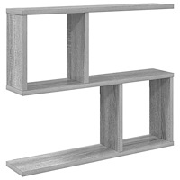 vidaXL Vägg hylla Grå Sonoma 60 x 12 x 50,5 cm Konstruerat trä