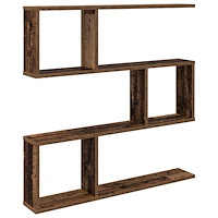 vidaXL Vägg hylla Gammalt trä 80 x 12 x 79,5 cm Konstruerat trä