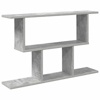 vidaXL Vägg hylla Betonggrå 80 x 15 x 50,5 cm Konstruerat trä