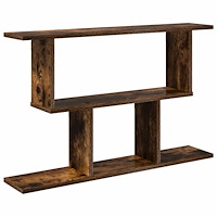 vidaXL Vägg hylla Rökt ek 80 x 15 x 50,5 cm Konstruerat trä