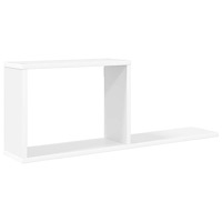 vidaXL Flytande hyllor Vit 80 x 15 x 30 cm Konstruerat trä