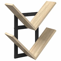 vidaXL Väggflytande Hylla Sonoma-ek 43 x 15 x 47 cm Konstruerat trä