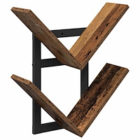 vidaXL Väggflytande Hylla Gammalt trä 43 x 15 x 47 cm Konstruerat trä