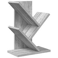 vidaXL Trä Bokhylla 3-Tier 30 x 18 x 40 cm Konstruerat trä Grå Sonoma