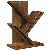 vidaXL Trä Bokhylla 3-Tier 30 x 18 x 40 cm Konstruerat trä Gammalt trä