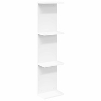 vidaXL Vägg hylla Vit 25 x 15 x 100 cm Konstruerat trä