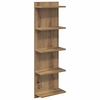 vidaXL Vägg hylla Artisan-ek 30 x 15 x 100 cm Konstruerat trä