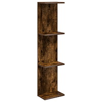 vidaXL Vägg hylla Rökt ek 22 x 15 x 100 cm Konstruerat trä