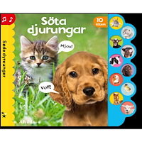 Alvilda Söta djurungar. Ljudbok med 10 ljud (bok, board book)