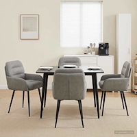 vidaXL Matstolar 4 pcs Sammet Ljusgrå 59 x 59,5 x 90 cm
