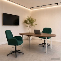 vidaXL Svängbara skrivbordsstolar 2 st 54 x 55 x 90 cm Mörkgrön Sammet
