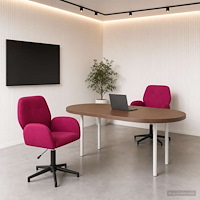 vidaXL Svängbara skrivbordsstolar 2 st 54 x 55 x 90 cm Vinröd Sammet