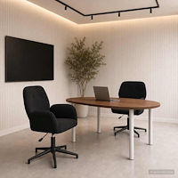 vidaXL Svängbara skrivbordsstolar 2 st 54 x 55 x 90 cm Svart Sammet