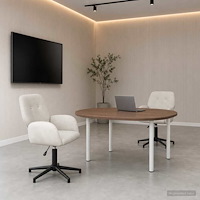 vidaXL Svängbara skrivbordsstolar 2 st 54 x 55 x 90 cm Gräddvit Sammet