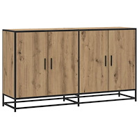 vidaXL Sideboard Artisan-ek 134 x 35 x 76 cm Konstruerat trä