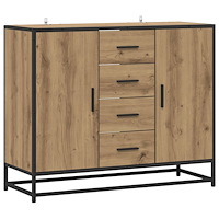 vidaXL Sideboard Artisan-ek 92 x 35 x 76 cm Konstruerat trä