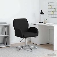 vidaXL Svanstol 54 x 58 x 90 cm Svart Tyg