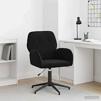 vidaXL Svanstol 54 x 55 x 90 cm Svart Sammet