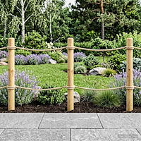 vidaXL Staketstolpar 10 st Grön 100 cm Massiv furu