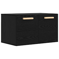 vidaXL Väggskåp Svart ek 60 x 36,5 x 35 cm Konstruerat trä