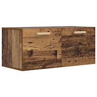 vidaXL Väggskåp Väggmonterat Gammalt trä 80 x 36,5 x 35 cm