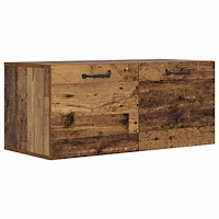 vidaXL Väggskåp Väggmonterat Gammalt trä 80 x 36,5 x 35 cm