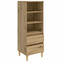 vidaXL Skåp Artisan-ek 40 x 36 x 110 cm Konstruerat trä