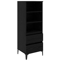 vidaXL Skåp Svart ek 40 x 36 x 110 cm Konstruerat trä