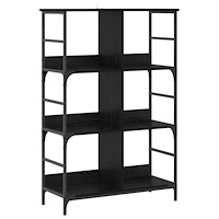 vidaXL Hyllsystem Svart ek 78,5 x 33 x 117,5 cm metall PB