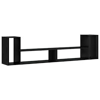 vidaXL TV-skåp 100 x 30 x 50 cm Svart ek Konstruerat trä