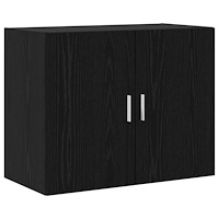 vidaXL Väggskåp Svart ek 80 x 42,5 x 64 cm Konstruerat trä