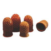 REXEL Rexel Size 0 - fingerborg - gummi - mörkorange (paket om 10)
