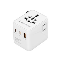 Gembird Gembird - strömkontaktadapter med USB-laddningsadapter
