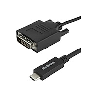 StarTech.com StarTech 1 m USB-C till DVI-kabel - 1920 x 1200 - Svart - USB/DVI-kabel - USB-C till DVI-D - 1 m