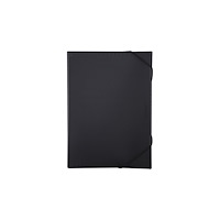 DOCUSMART Docusmart Hemarkiv - 3-flikhållare - 12 delar - för A4 - tabbad - svart punkt