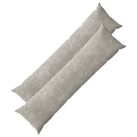 vidaXL Kuddöverdrag 2 st HEERLEN Ljusgrå 40 x 145 cm Chenilletyg