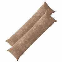 vidaXL Kuddöverdrag 2 st HEERLEN Brun 40 x 145 cm Chenilletyg
