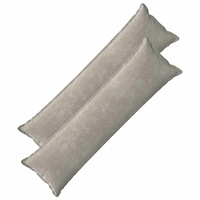 vidaXL Kuddöverdrag 2 st HOUTEN Ljusgrå 40 x 145 cm Chenilletyg