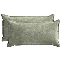 vidaXL Kuddöverdrag 2 st HOUTEN Grön 40 x 80 cm Chenilletyg