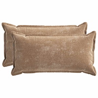 vidaXL Kuddöverdrag 2 st HOUTEN Brun 40 x 80 cm Chenilletyg