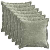 vidaXL Kuddöverdrag 6 st HOUTEN Grön 50 x 50 cm Chenilletyg