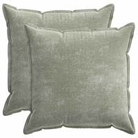 vidaXL Kuddöverdrag 2 st HOUTEN Grön 80 x 80 cm Chenilletyg