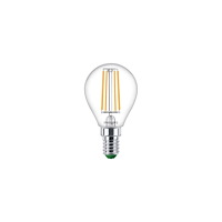 Philips Philips Ultra-Efficient - LED-glödlampa med filament - form: P45 - klar finish - E14 - 1.2 W - varmt vitt ljus - 2700 K