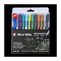 Sakura Sakura Gelly Roll Moonlight 06 Cosmos pennset 12-pack /Unique collection of 12 Gelly Rolls Moonlight 06 Cosmos