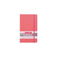 Art Creation SketchBook Coral Red 13 x 21 cm / Skissblock korallröd 13 x 21 cm