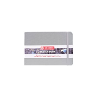 Art Creation Sketchbook Shiny Silver 21 x 15 cm / Skissblock blank silver 21 x 15 cm