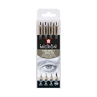 Sakura Sakura Pigma Micron fineliner set 4 sizes Cool Gray