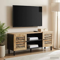 vidaXL Förvaringsskåp Naturlig 105 x 33 x 46 cm Massivt mangoträ